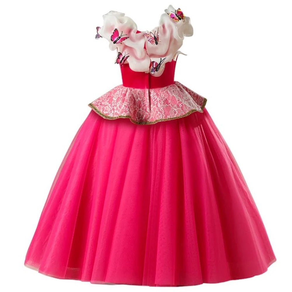 Fancy Embroidered Butterfly princess costume dress - Picture 3 of 9